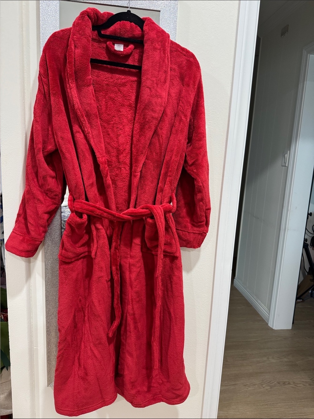 Luxury Spa Robe - Deep Red - Picture 3 of 8